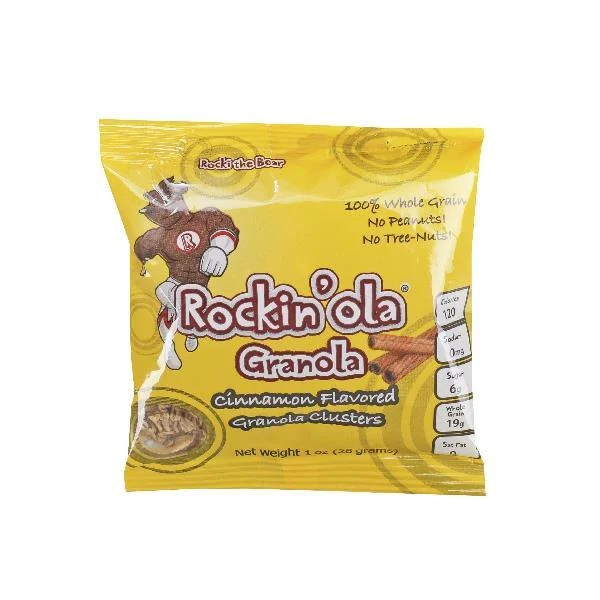 Rockin'ola Cinnamon Granola Snack 28 Grams Each - 250 Per Case.