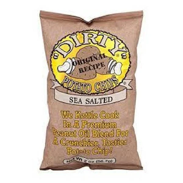 DirtySea Salt Chip 2 Ounce Size - 25 Per Case.
