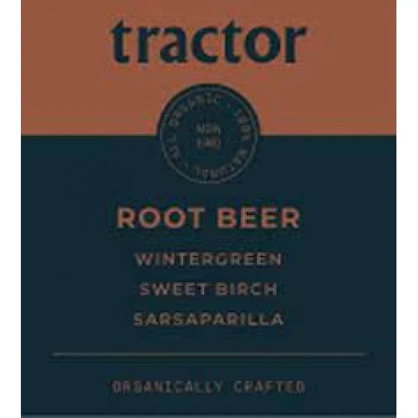 Tractor Beverage Co Organic Root Beer Soda Syrup 2.5 Gallon - 1 Per Case.