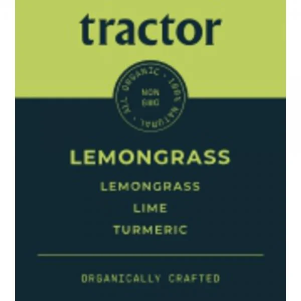 Tractor Beverage Co Organic Lemongrass Soda Syrup 2.5 Gallon - 1 Per Case.
