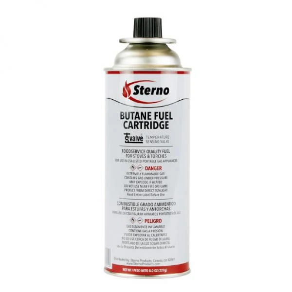 Sterno Butane 8Oz Fuel Tsv And Rvr 3/4Pk