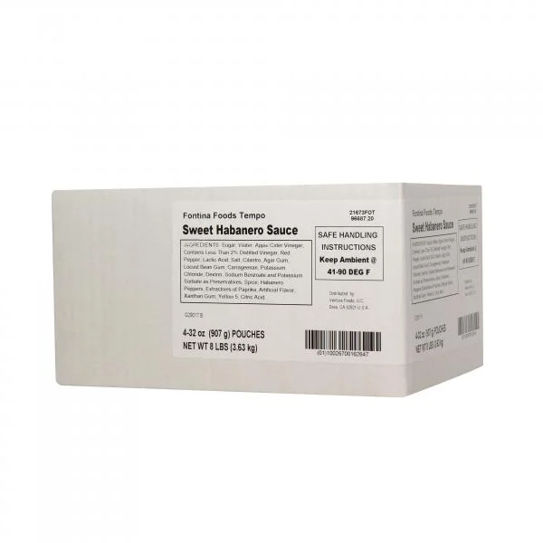Sweet Haberno Sauce Pouch 2 Pound Each - 4 Per Case.