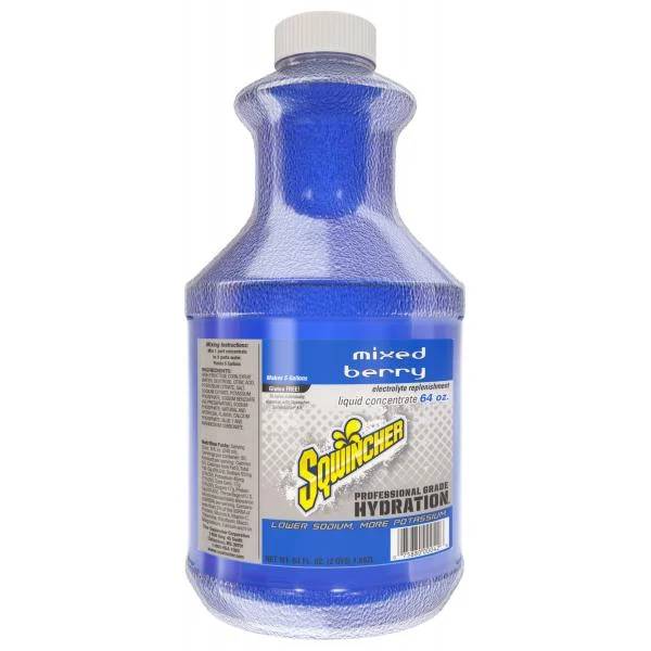 Sqwincher Mixed Berry Liquid Concentrate 6-64 Fluid Ounce Gluten Free 6-64 Fluid Ounce