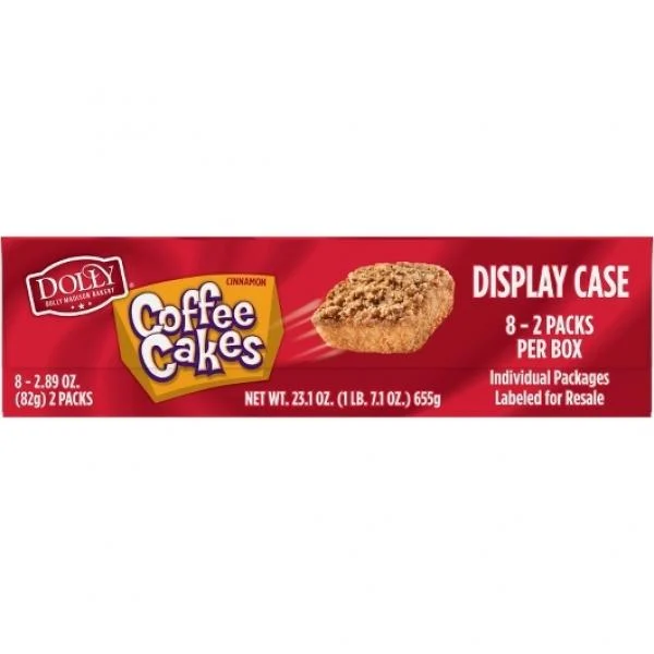 Dolly Madison Coffee Cake Single Serve Freezeon Arrival 2.89 Ounce Size - 48 Per Case.