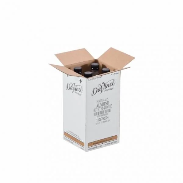 Davinci Gourmet Syrup Natural Almond 750 ML - 4 Per Case.