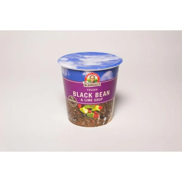 Dr Mcdougall's Cup Soup Black Bean & Lime 3.4 Ounce Size - 6 Per Case.