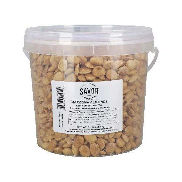 Savor Imports Marcona Almonds Fried & Salted 5 Pound Each - 2 Per Case.