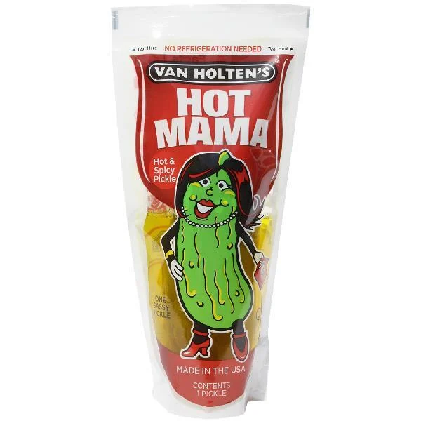 Van Holten's King Size Hot Mama Hot Pickle 1 Each - 12 Per Case.