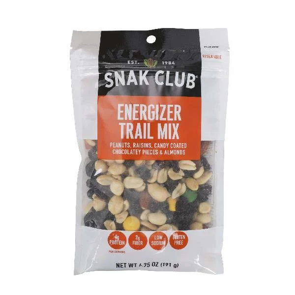 Snak Club Energizer Trail Mix 1 Each - 6 Per Case.