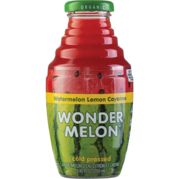 Wondermelon Juice Cayenne Watermelon 8.45 Fluid Ounce - 6 Per Case.