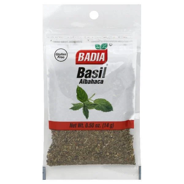 Badia Basil 0.5 Ounce Size - 576 Per Case.