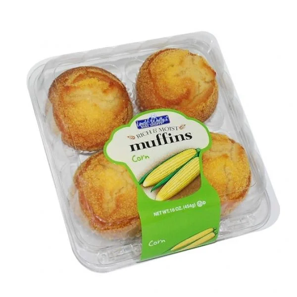 Uncle Wally's Large Corn Muffins 16 Ounce Size - 6 Per Case.