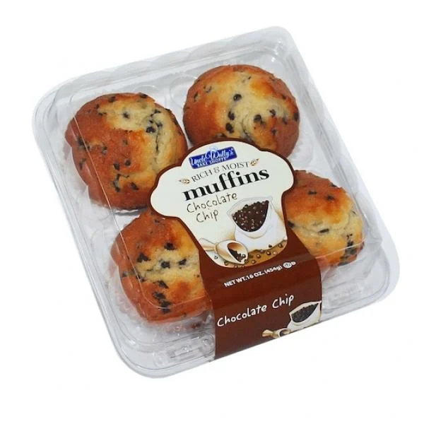 Uncle Wally's Large Chocolate Chip Muffin 16 Ounce Size - 6 Per Case.