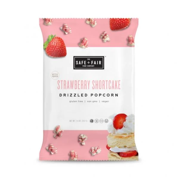 Sf Strawberry Shortcake Drizzled Popcorn7.5 Ounce Size - 5 Per Case.