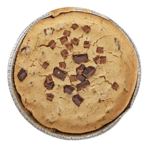 Chocolate Chunk Pizza Cookie In An 8 Inch Round Pan 11.4 Ounce Size - 24 Per Case.