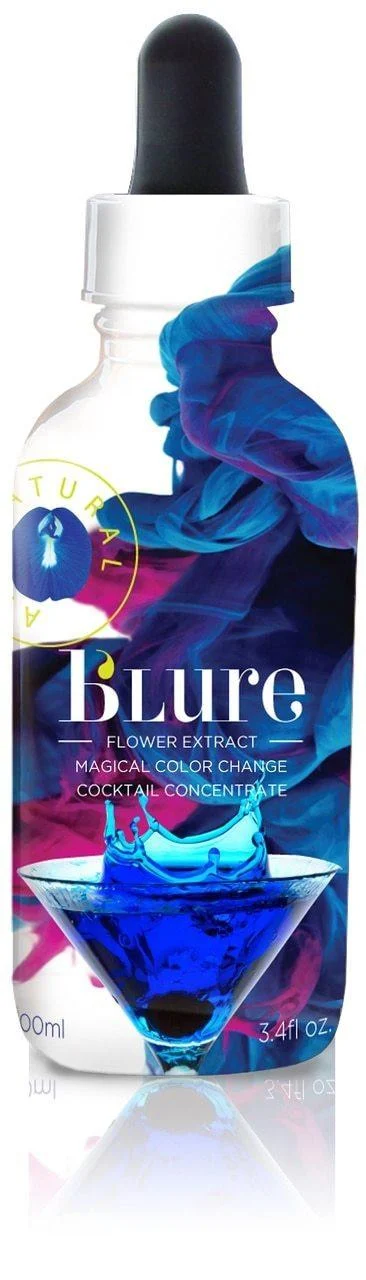 [Best Before: 07/26/2026] Wild Hibiscus b'lure Butterfly Pea Flower Extract, 3.4 oz