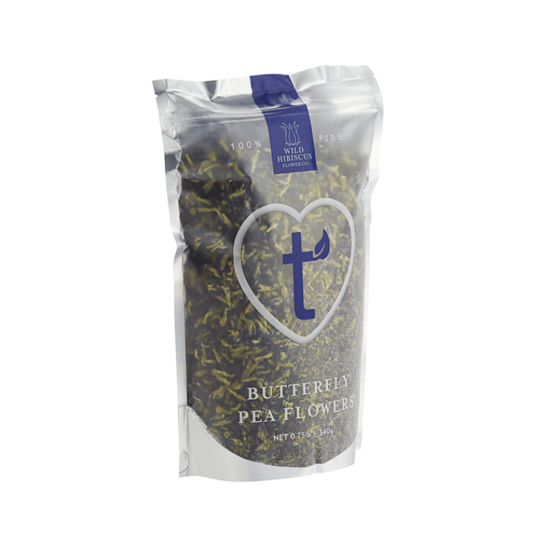Wild Hibiscus Whole Butterfly Pea Flowers, 12 oz