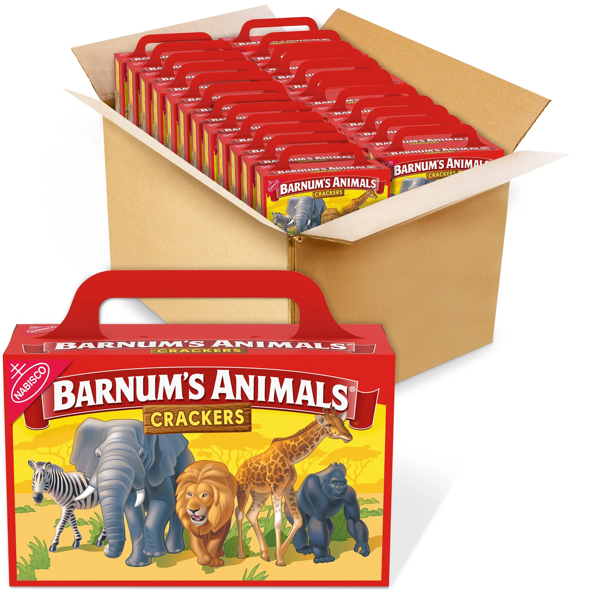 Barnums Animal Crackers Original 2.125 Ounce Size - 24 Per Case.