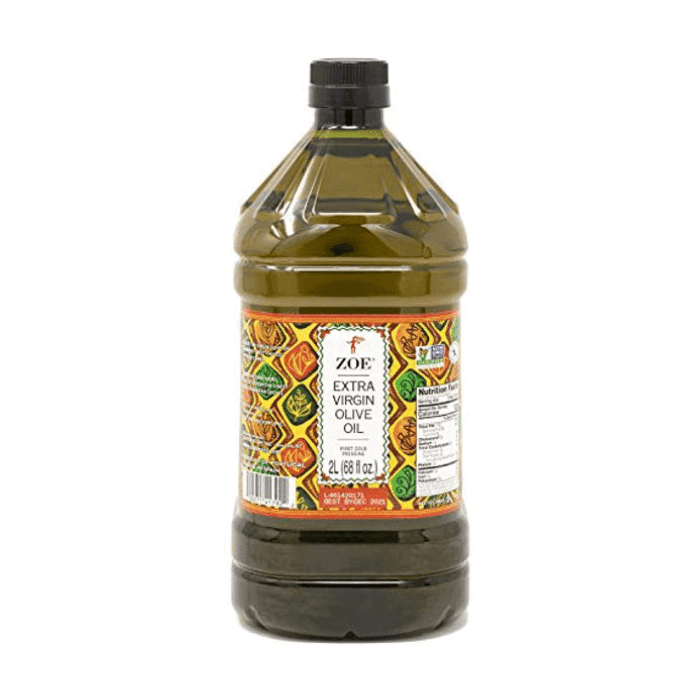 ZOE Extra Virgin Olive Oil Bottle, 68 oz (2 L)