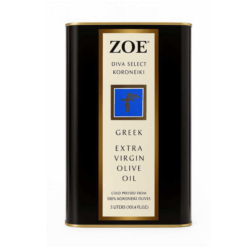Zoe Greek Cold Pressed Extra Virgin Olive Oil, 3 Liters