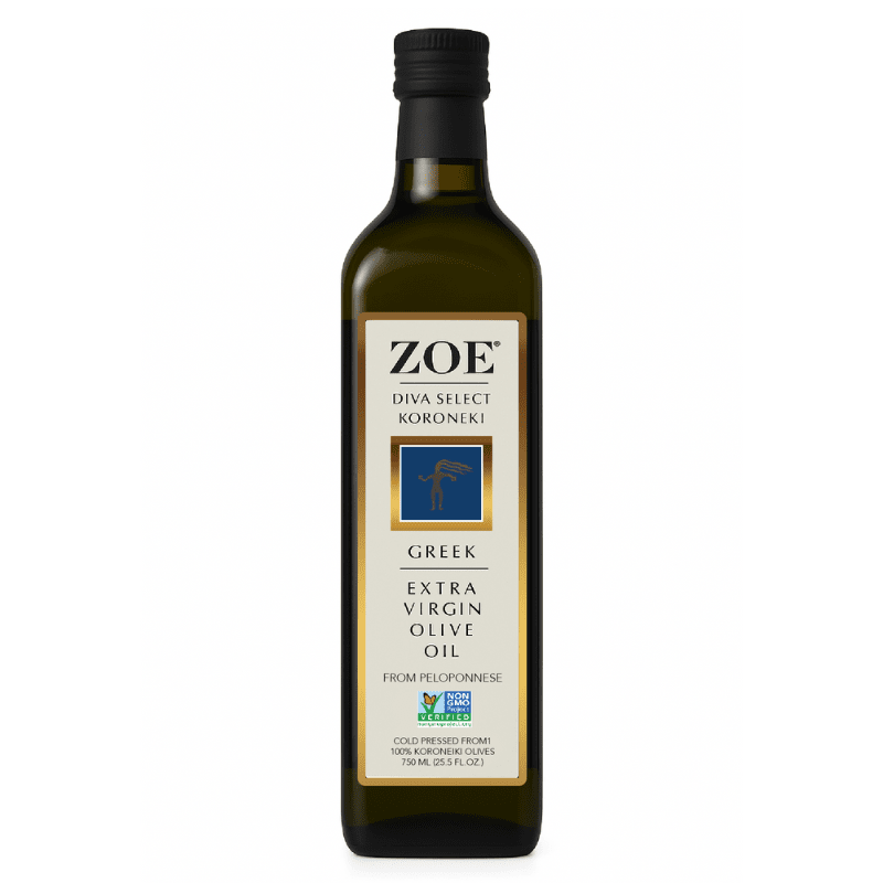 Zoe Greek Extra Virgin Olive Oil, 750 mL