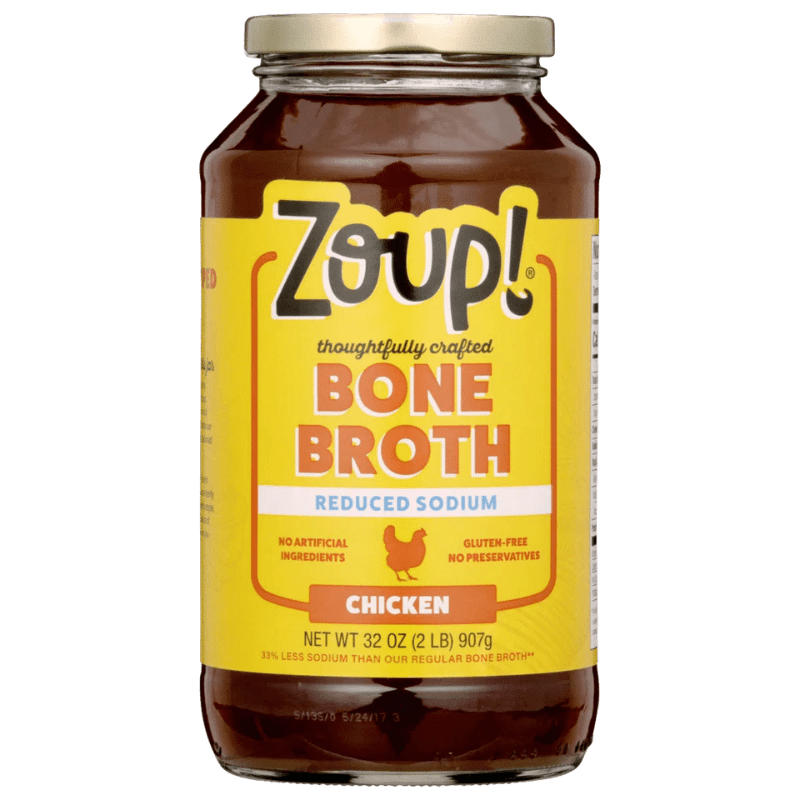 Zoup Reduced Sodium Bone Broth Chicken, 32 oz